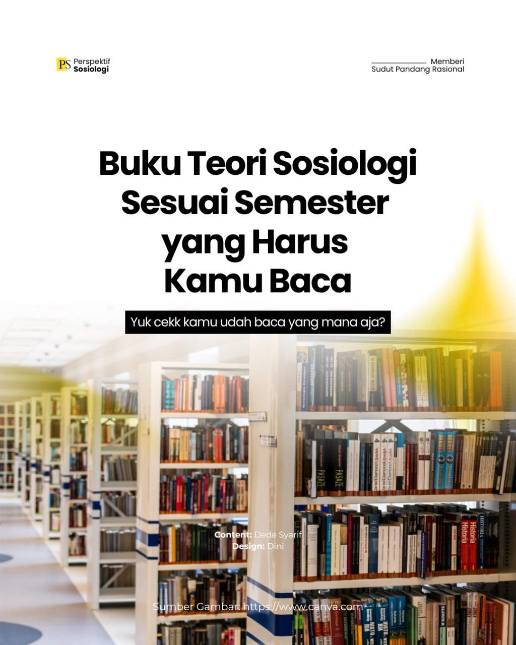 Buku Teori Sosiologi Sesuai Semester yang Mesti Kamu Baca