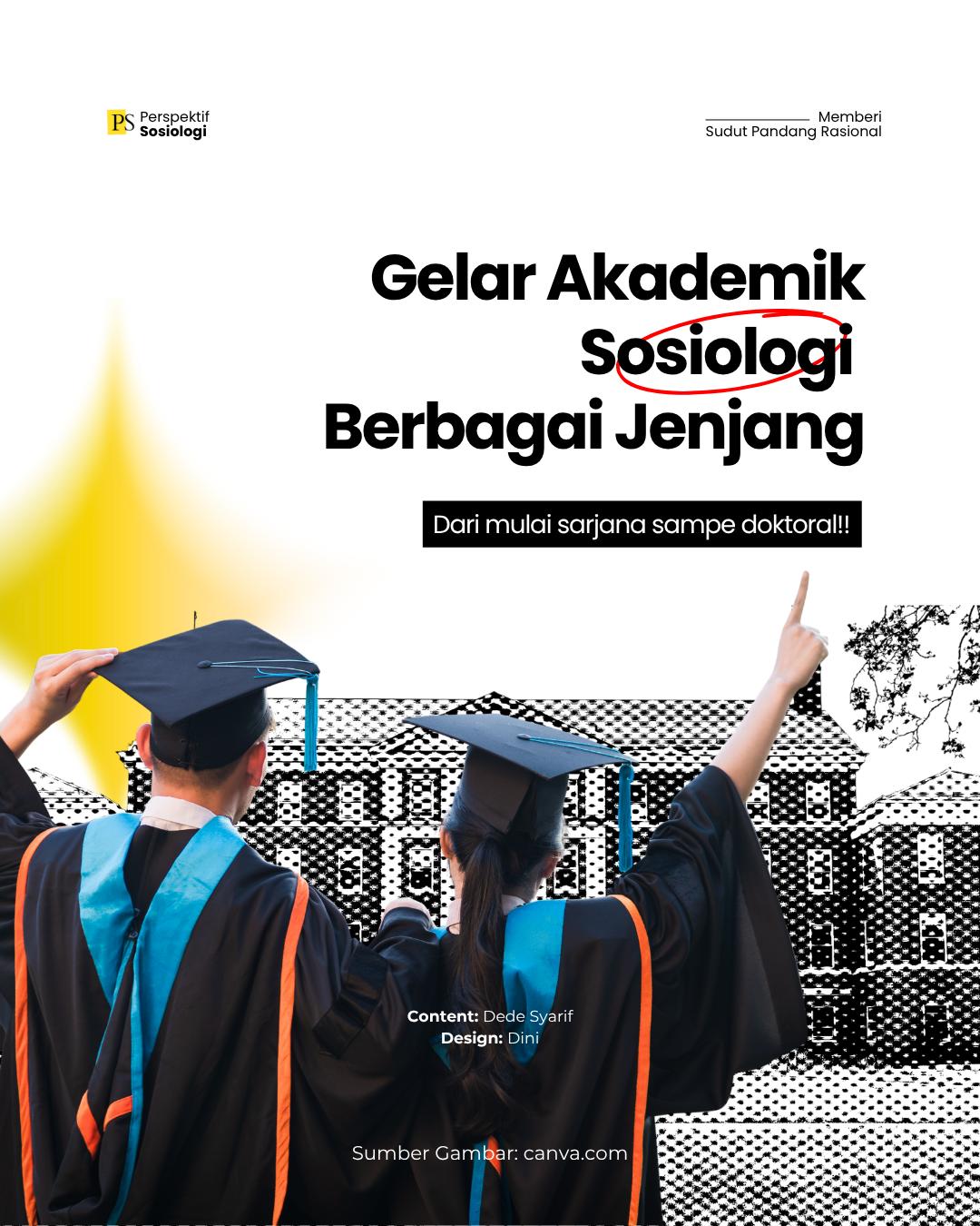 Gelar Akademik Untuk Lulusan Prodi Sosiologi di Berbagai Jenjang