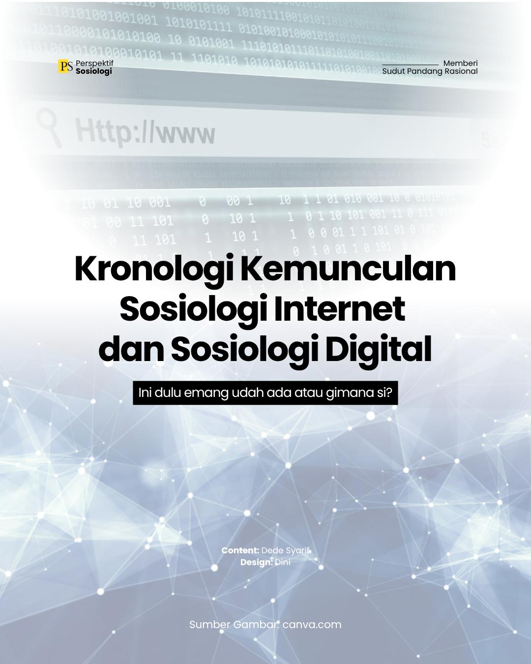 Dari ARPANET ke TikTok: Jejak Lahirnya Sosiologi Internet dan Sosiologi Digital