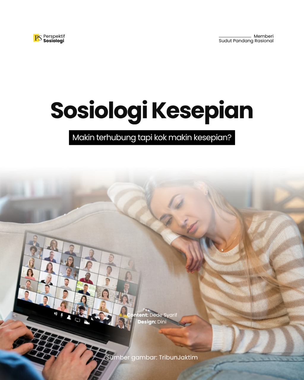 Sosiologi Kesepian: Semakin Terhubung, Tapi Semakin Kesepian