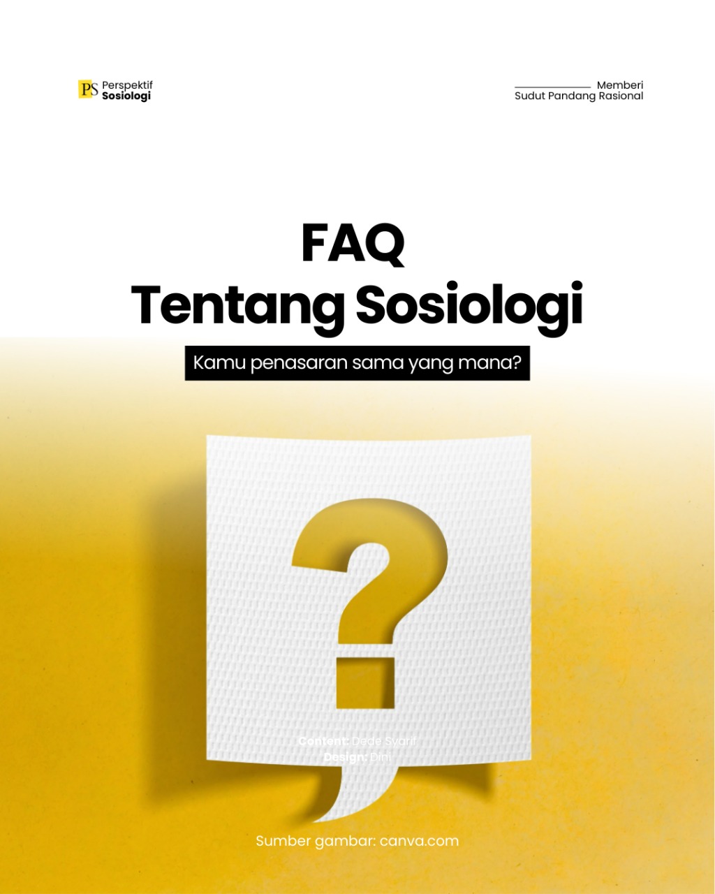 8 Hal yang Sering Ditanyakan Orang tentang Sosiologi