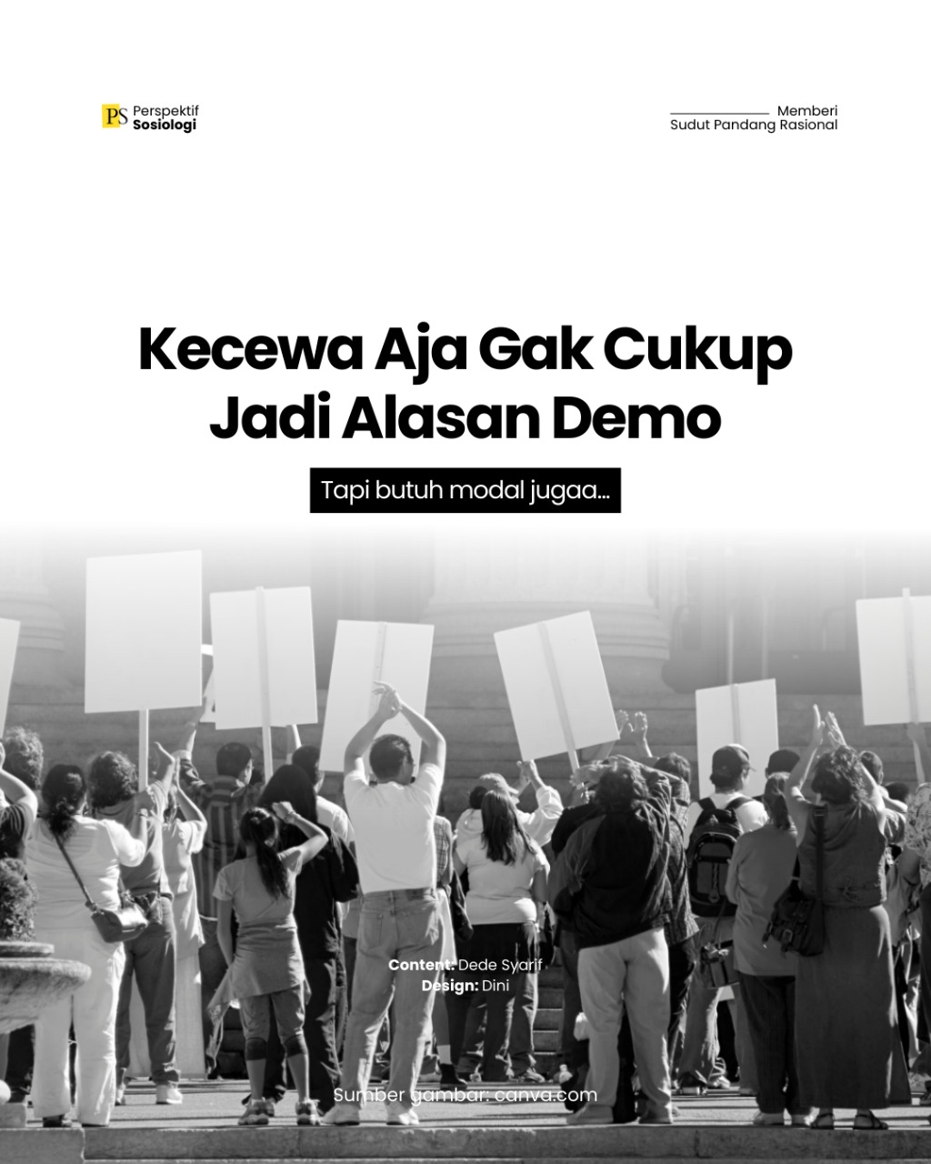 Kecewa Saja Tak Cukup: Gerakan Sosial Butuh Sumber Daya