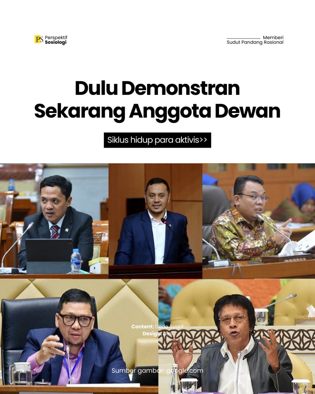 Dulu Mereka Demonstran, Kini Jadi Anggota Dewan: Siklus Hidup Para Aktivis
